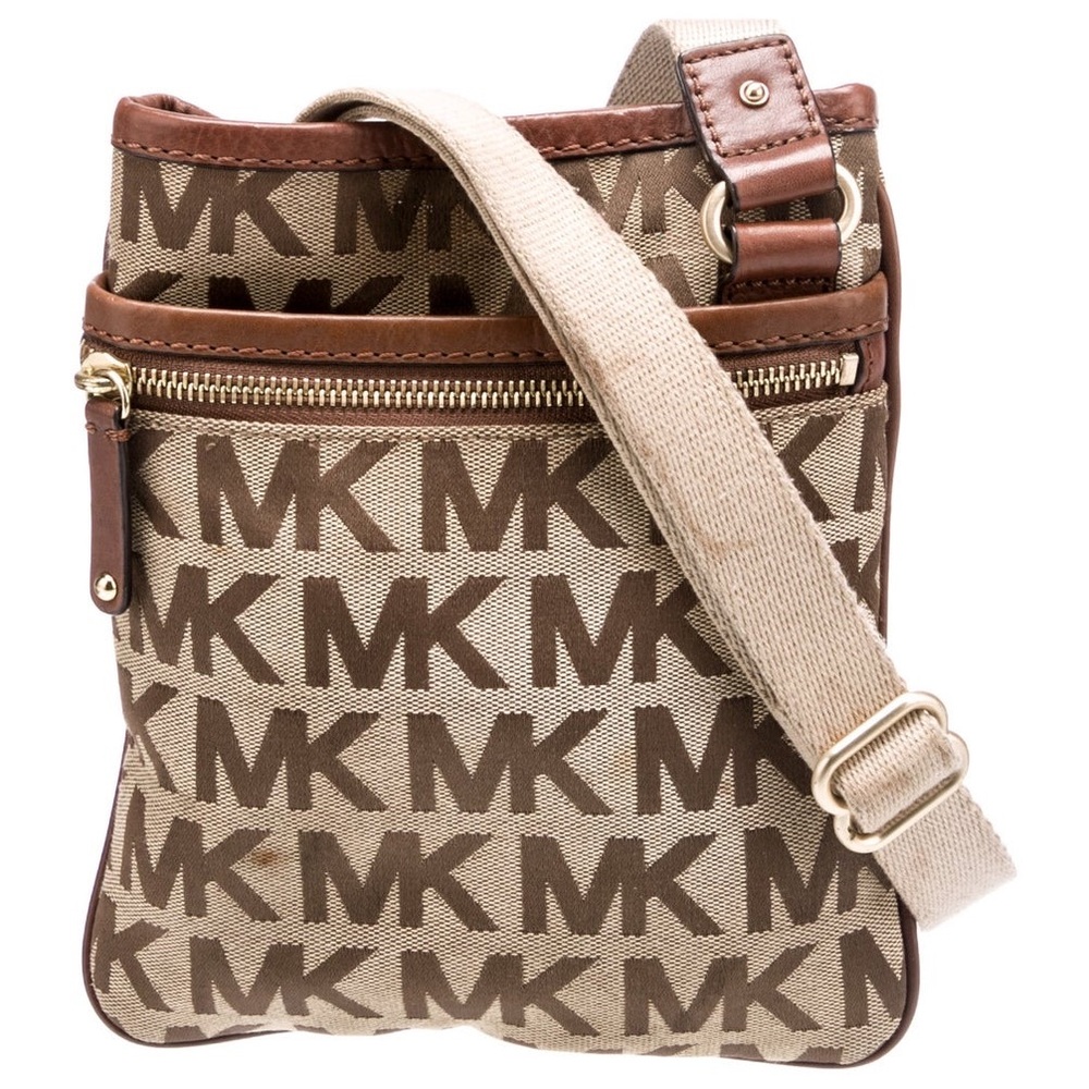 Michael kors cross body beige + mocha colored